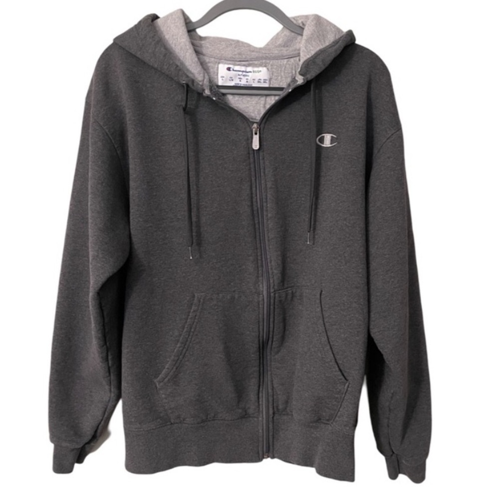 Champion Men's Eco Full-Zip Hoodie in Size L